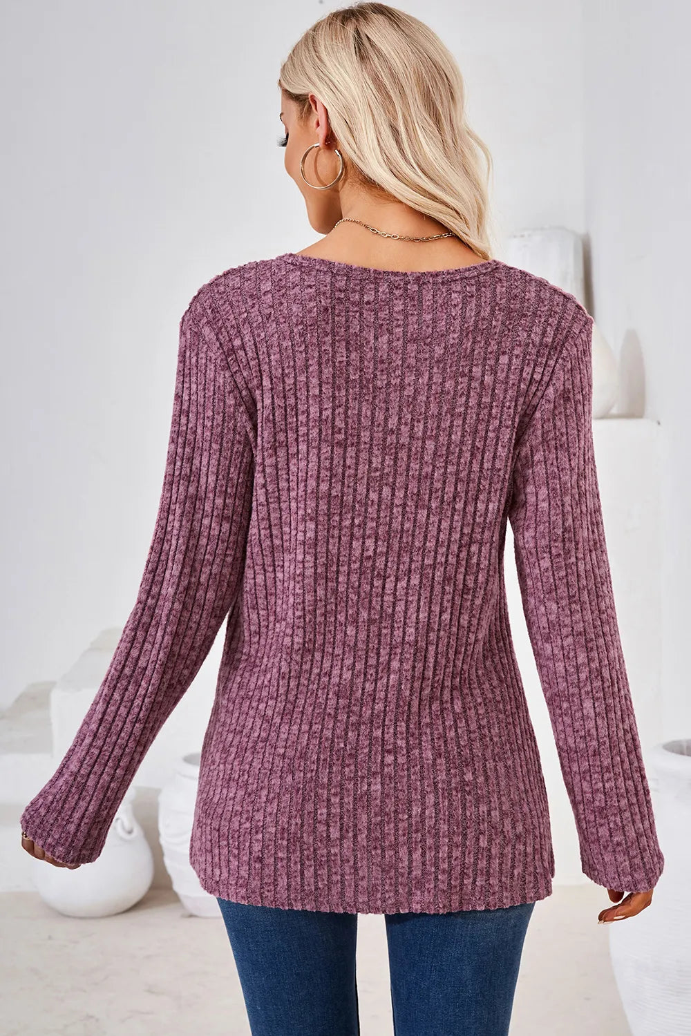 Round Neck Long Sleeve T-shirt (18)