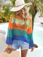 Block Openwork Boat Neck Cover Up (17)