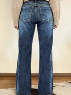 Vintage Wash Straight Leg Jeans (6)