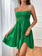Smocked Tiered Sleeveless Mini Dress (12)