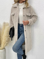 Button-down Longline Outerwear (2)