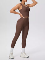 Scoop Neck Tank High-waisted Leggings Active Set (15)