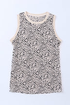 Printed Round Neck Tank Top (14)