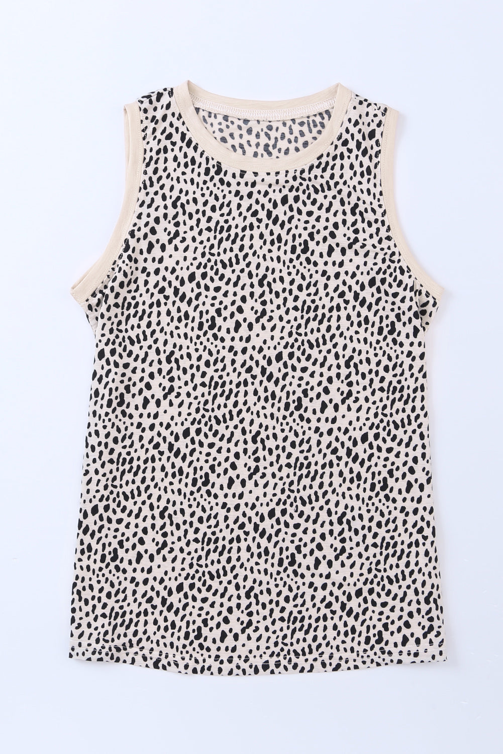 Printed Round Neck Tank Top (14)