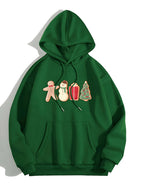 Graphic Drawstring Hoodie Pocket
