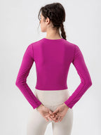 Round Neck Long Sleeve Active T-shirt (13)