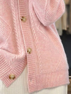 Full Size Textured Knit Button-down Cardigan Plus (6)