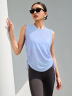 Drawstring Loose Sleeveless Shirt photo 4