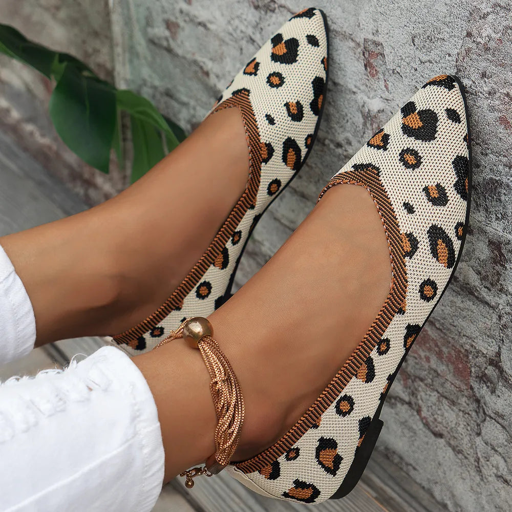 Point Toe Mesh Flat Slip-ons (5)