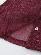 Button Down Long Sleeve Shirt Scarf (14)