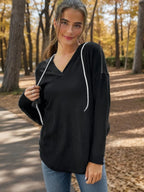 Full Size Drawstring Long Sleeve Hoodie Plus (4)