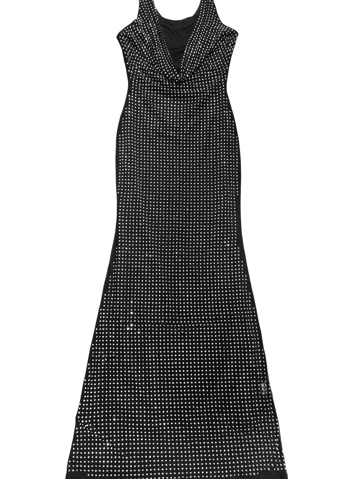 Sleeveless Rhinestone Embellished Bodycon Maxi Dress (7)