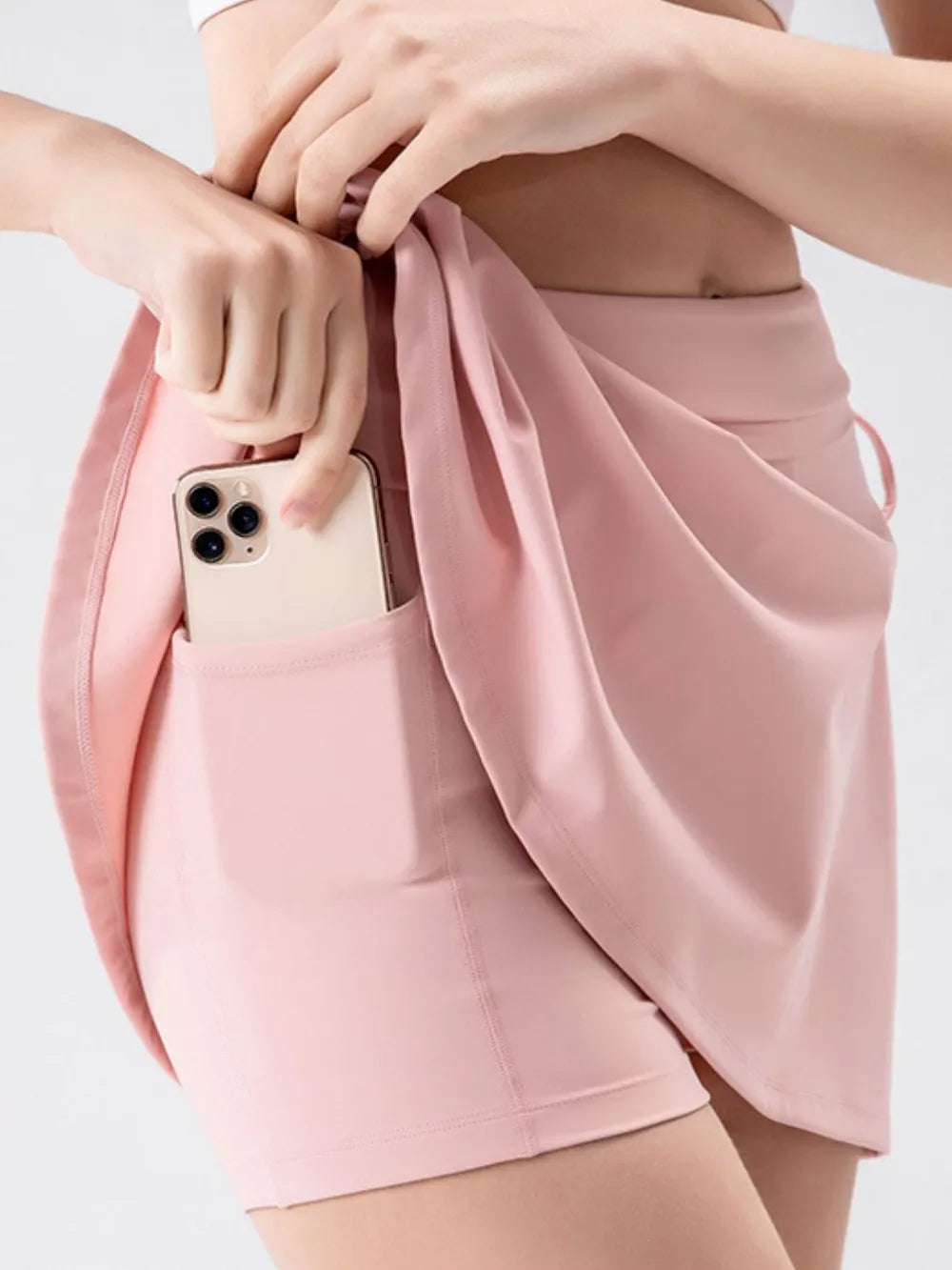 High Waist Active Skort Pockets (7)