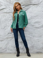 Casual Corduroy Button-down Jacket (10)