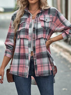 Plaid Button-down Long Sleeve Shirt (18)