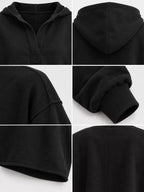 Dropped Shoulder Cropped Hoodie (44)