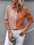 Contrast Collared Neck Long Sleeve Shirt (6)