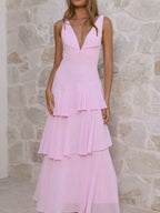 Sleeveless Ruffled Layered Backless Maxi Dress (23)