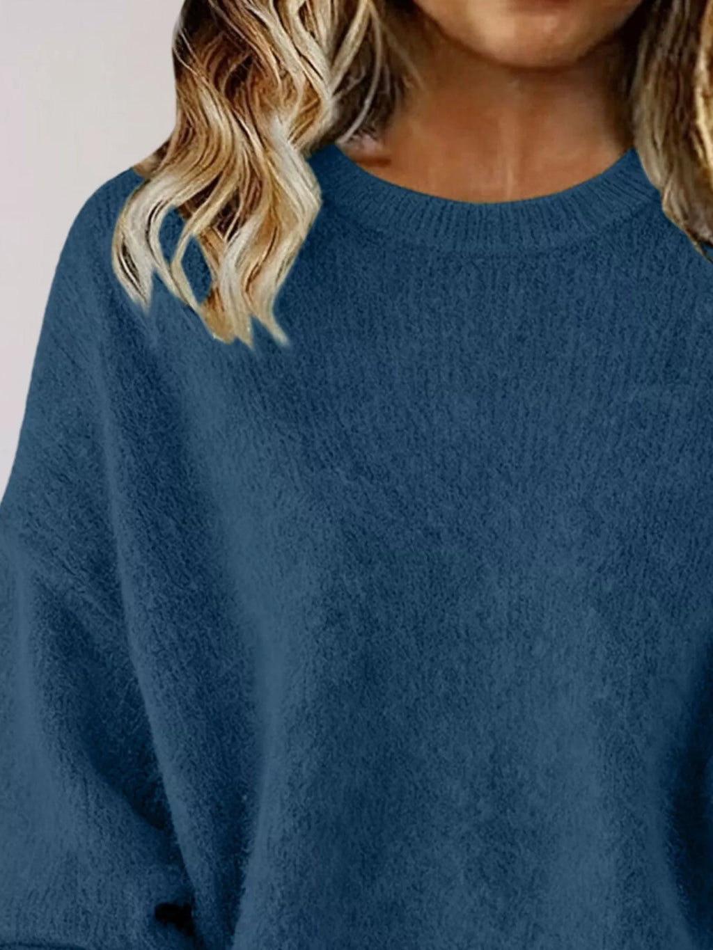 Full Size Round Neck Dropped Shoulder Sweater Plus (22)