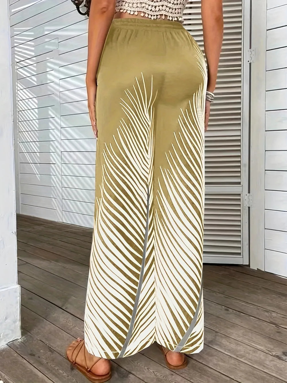 Printed Wide Leg Pants (8)