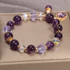 Natural Vintage Purple Crystal Bracelet photo 2