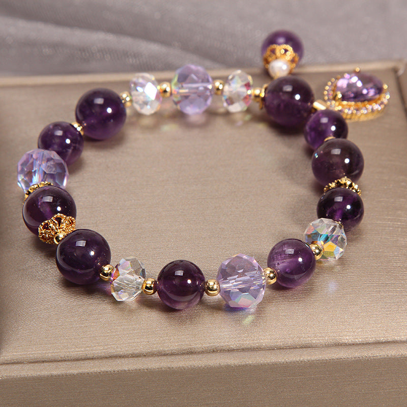 Natural Vintage Purple Crystal Bracelet photo 2