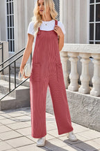 Square Neck Wide Strap Overalls Pockets (13)
