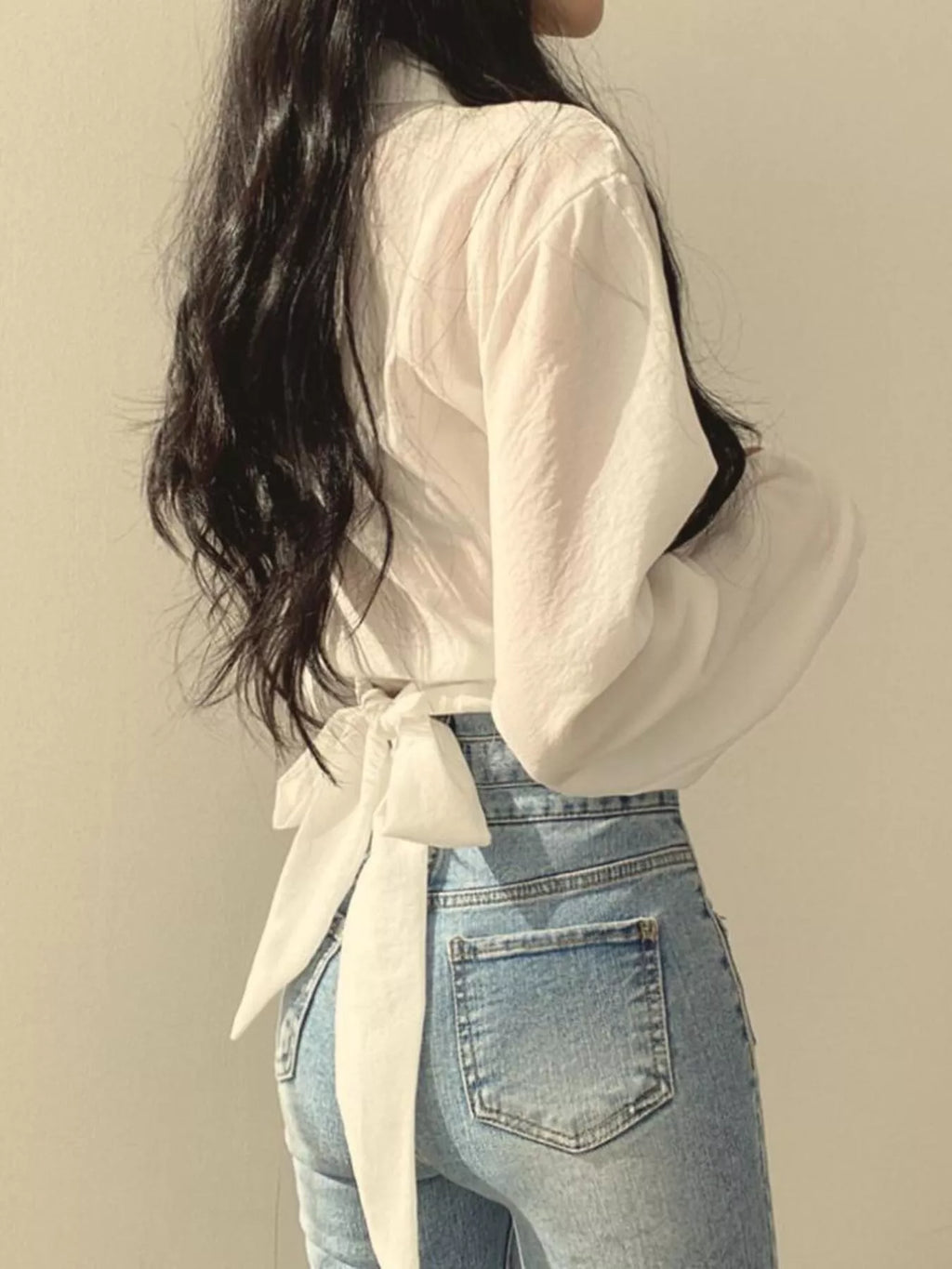 Twisted Front Long Sleeve Shirt (3)