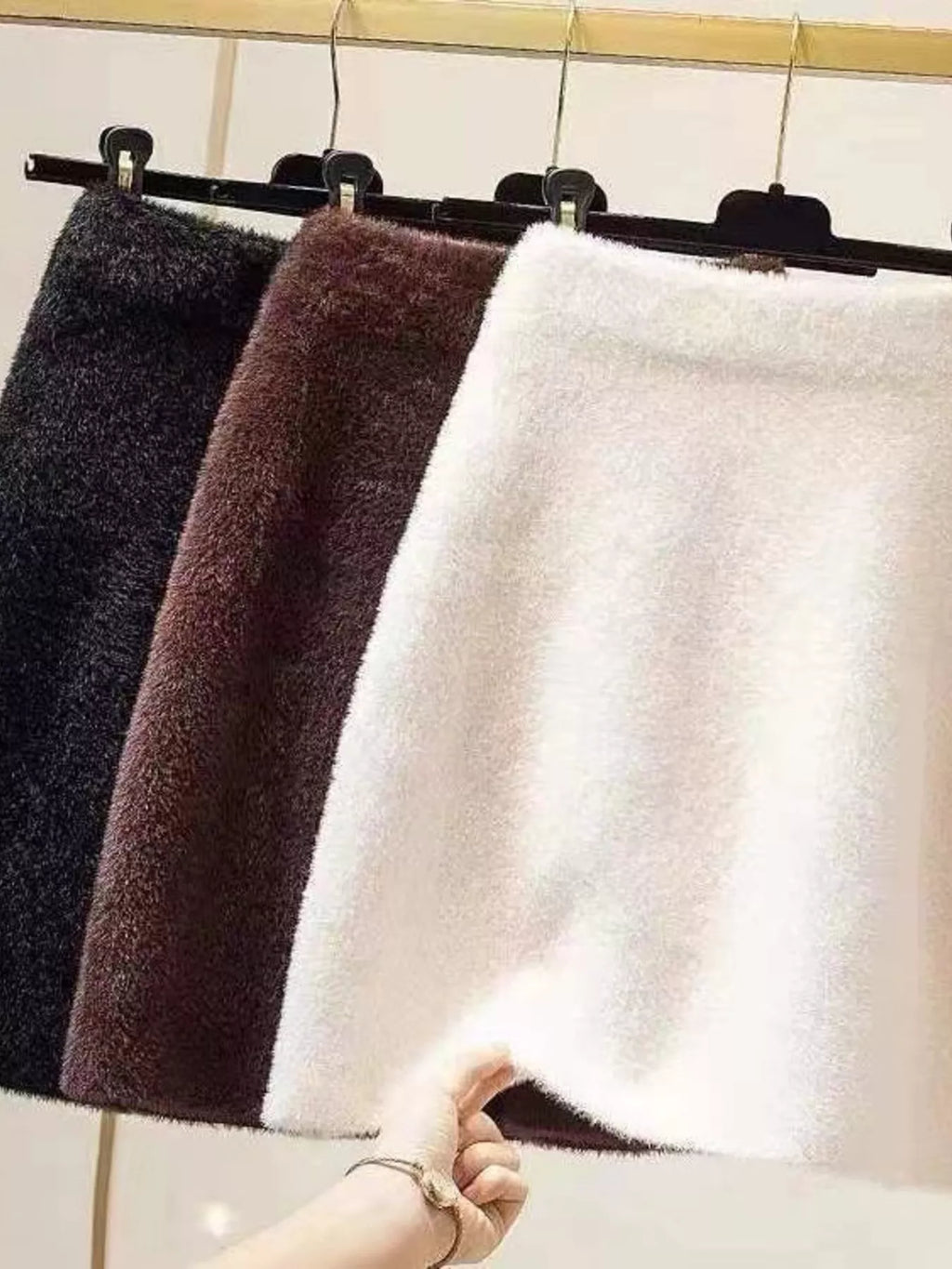 Plush Knit Mini Skirt (8)