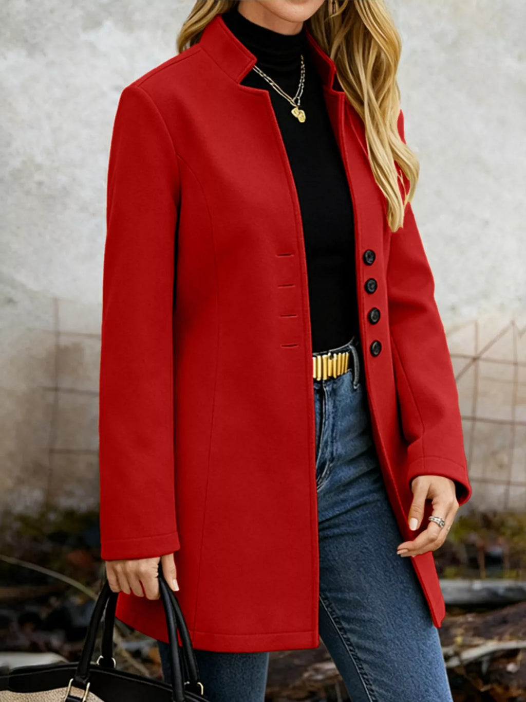 Button-down Longline Outerwear (26)