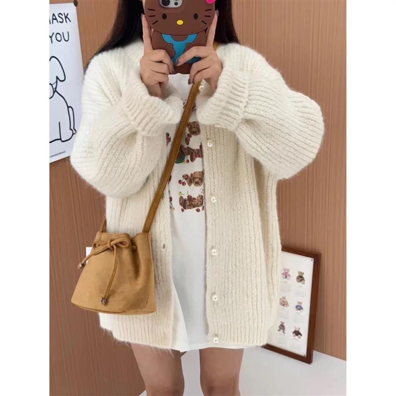 Brown Suede Shoulder Bag Simplicity Retro photo 2