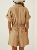 Johnny Collar Short Sleeve Romper (3)