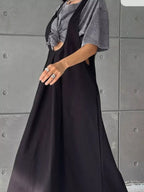 Pleated Overall Dress Pockets (2)