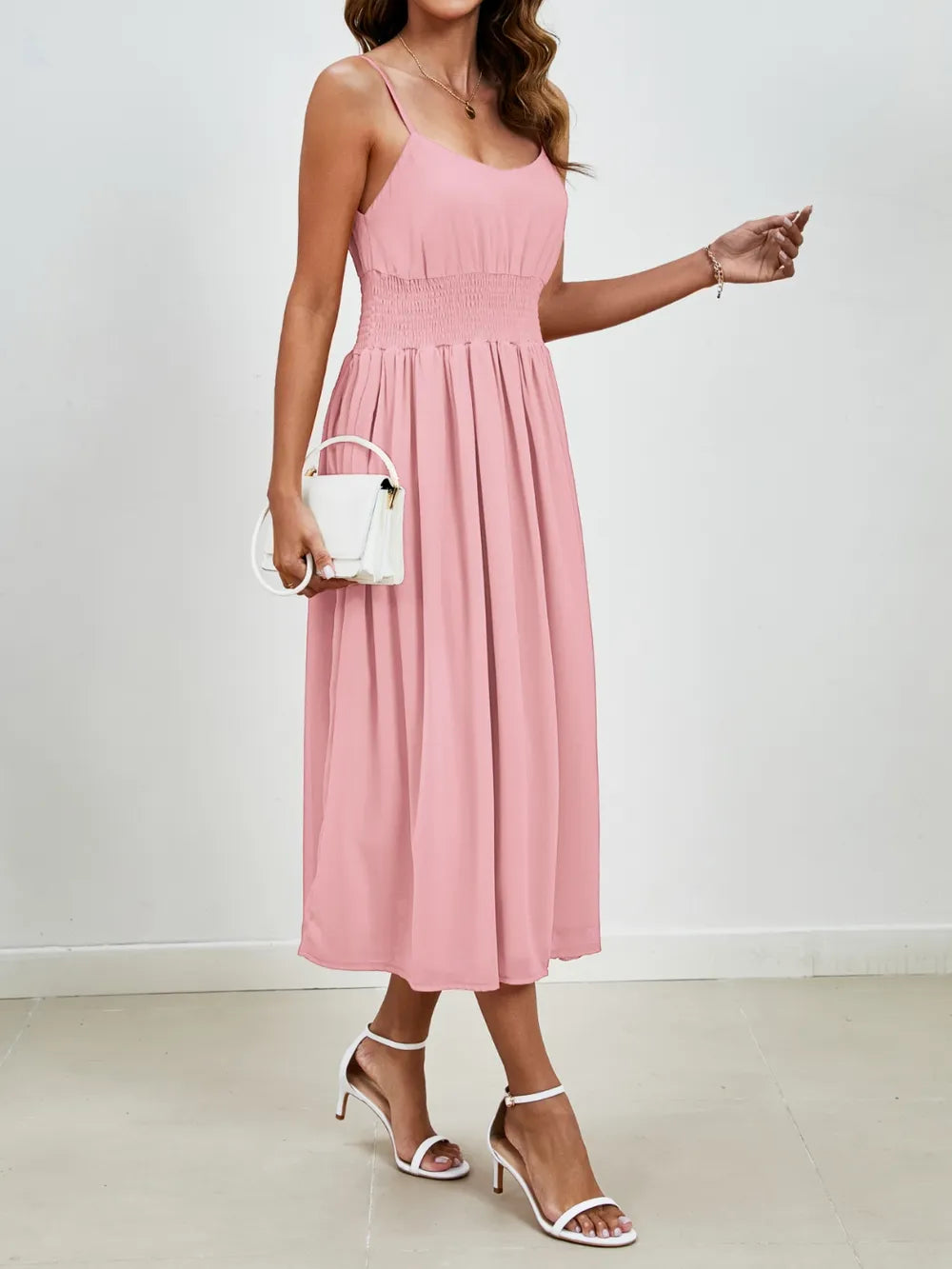 Scoop Neck Midi Cami Dress (5)