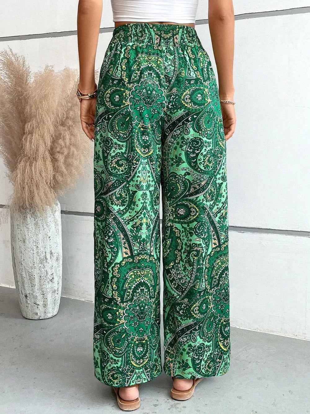 Printed Wide Leg Pants (16)