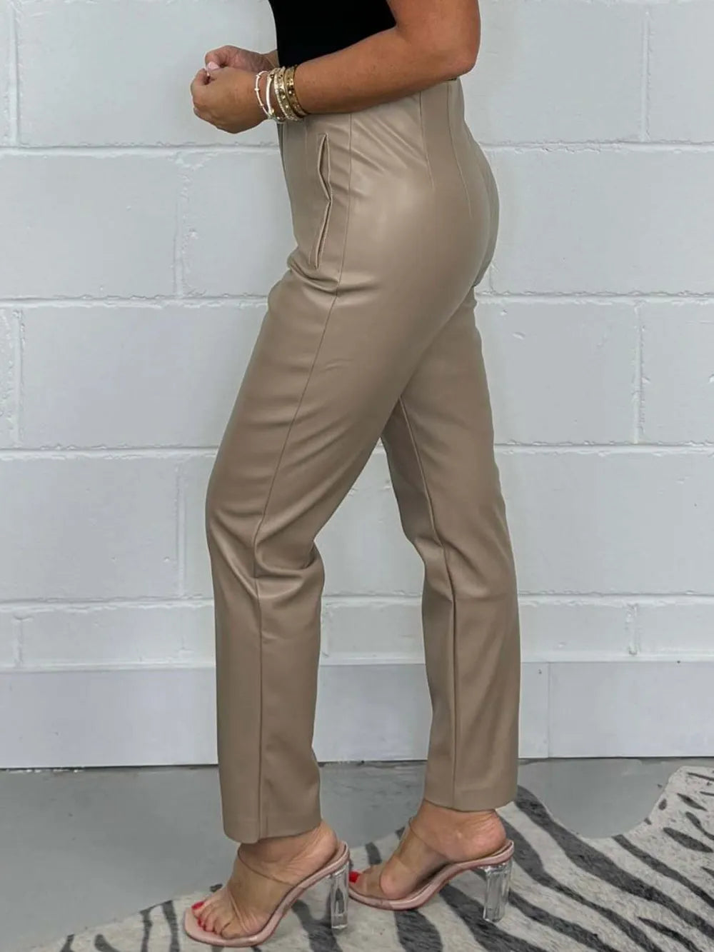 Full Size High Waist Straight Pants Plus (2)