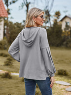 Dropped Shoulder Button-down Hoodie (12)
