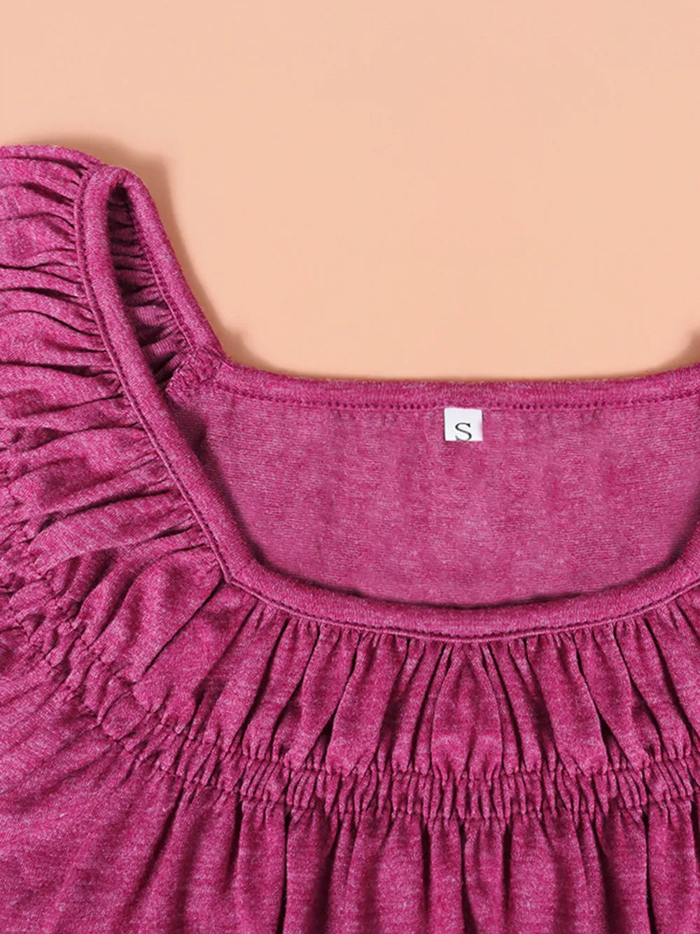 Ruched Short Sleeve Blouse (14)