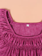 Ruched Short Sleeve Blouse (14)