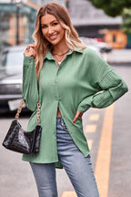 Slit Dropped Shoulder Longline Shirt (5)