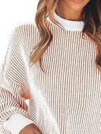Stripe Dropped Shoulder Sweater (8)