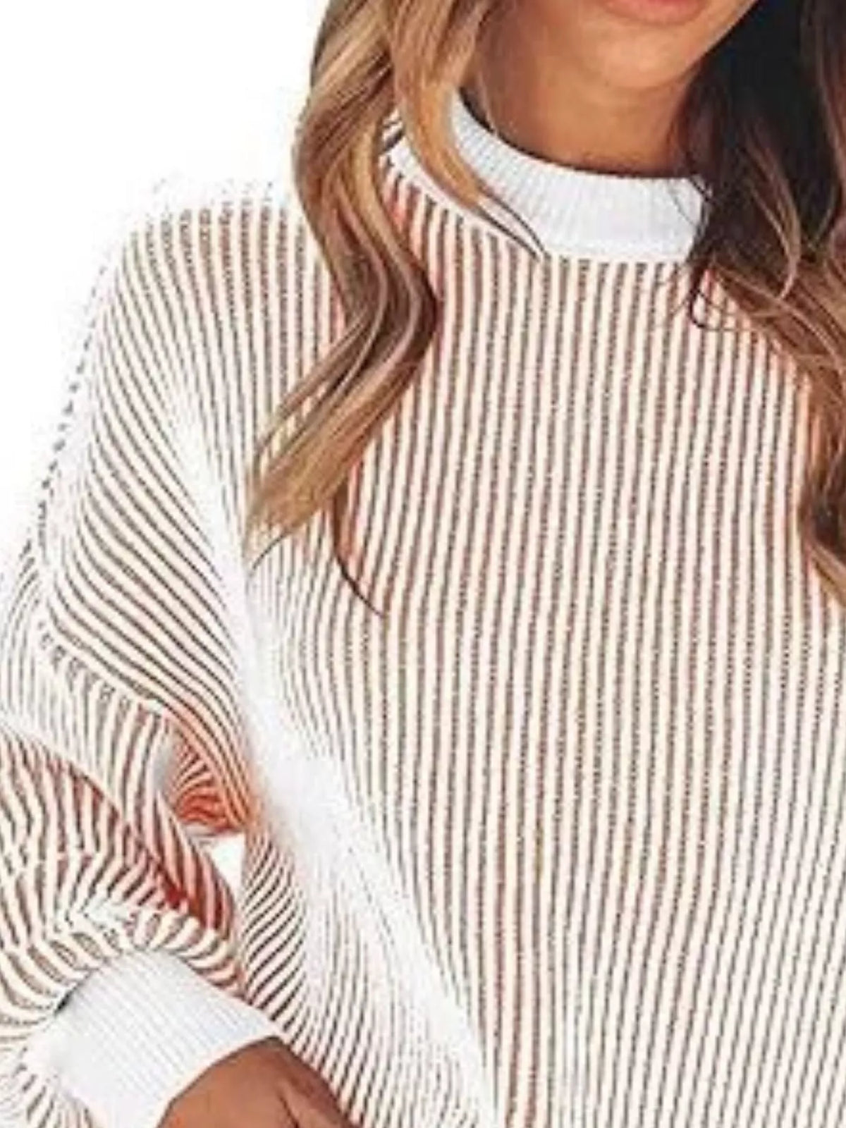 Stripe Dropped Shoulder Sweater (8)