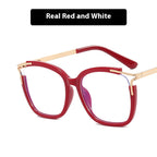 Square Cat Eye Hollow Glasses Frame variant CJYD210167001AZ