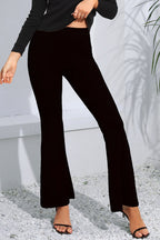High Waist Long Flare Pants (4)