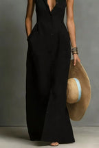 Sleeveless Button-down Maxi Dress (6)