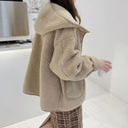 Faux Shearling Hooded Jacket photo 1