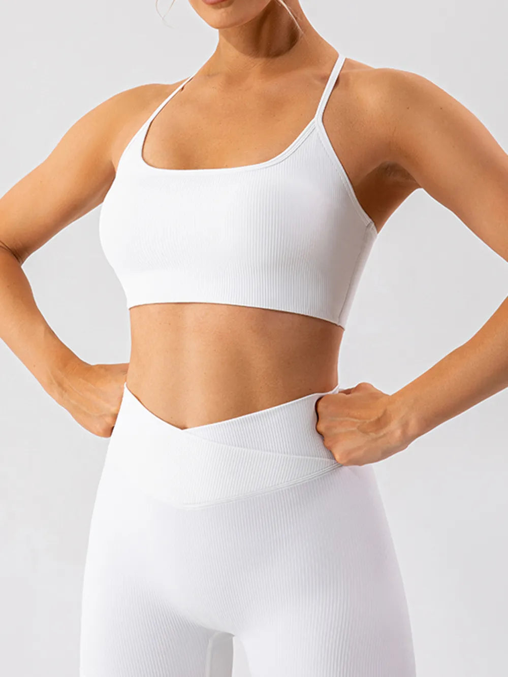 Spaghetti Strap Active Bra (8)