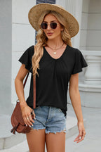V-neck Short Sleeve T-shirt