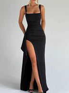 Slit Square Neck Maxi Dress (3)
