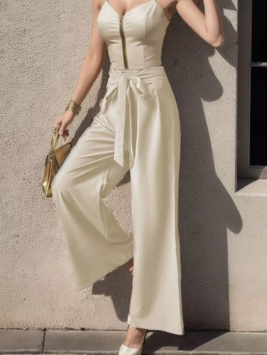 High-waisted Wide-leg Pants